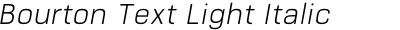 Bourton Text Light Italic